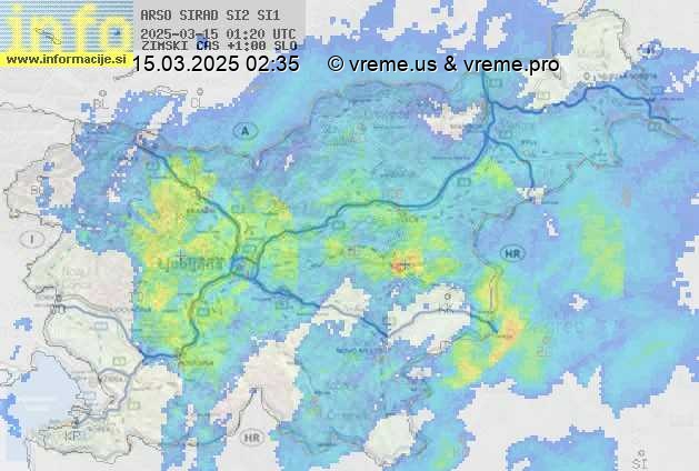 Radarska karta padavin