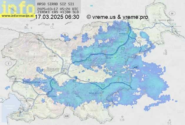 Radarska karta padavin