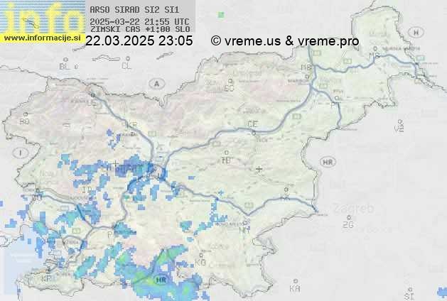 Radarska karta padavin