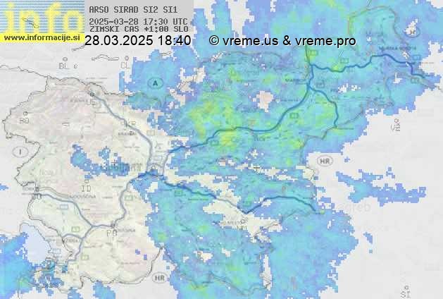 Radarska karta padavin