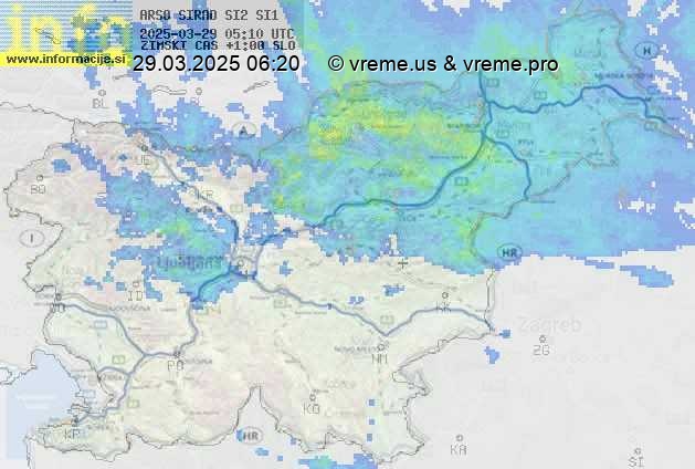 Radarska karta padavin