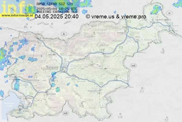Radarska karta padavin
