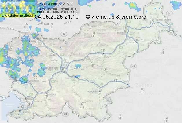 Radarska karta padavin
