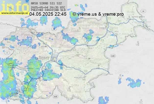 Radarska karta padavin