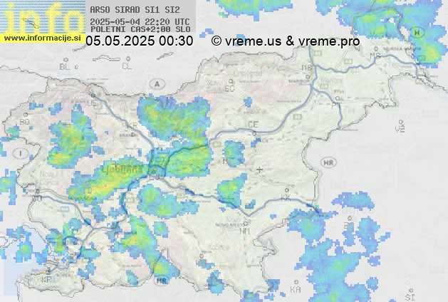 Radarska karta padavin