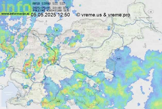 Radarska karta padavin