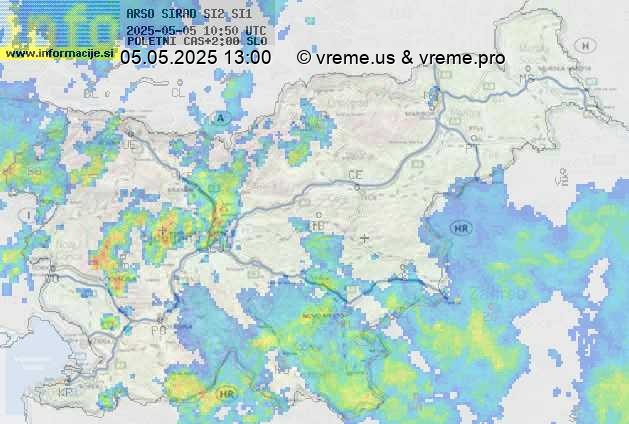 Radarska karta padavin