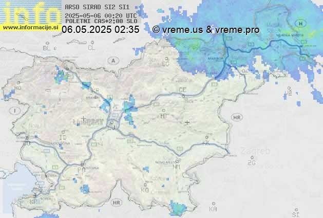 Radarska karta padavin