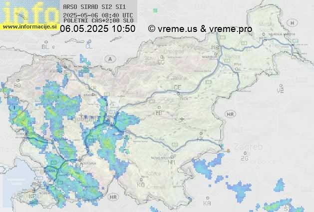Radarska karta padavin