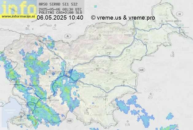 Radarska karta padavin