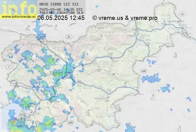 Radarska karta padavin