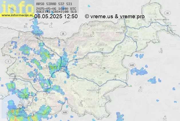 Radarska karta padavin