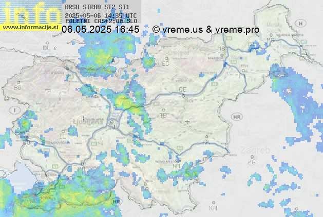 Radarska karta padavin