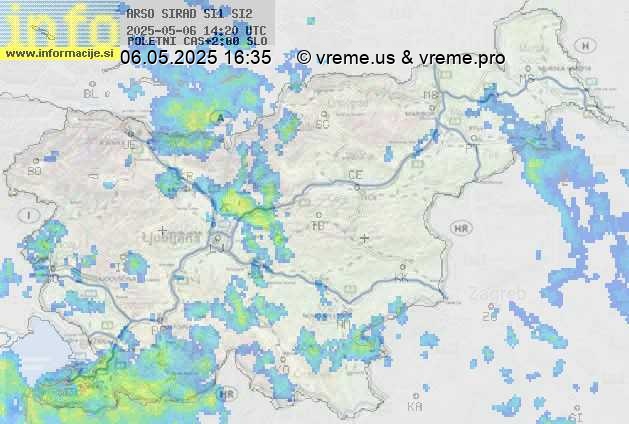 Radarska karta padavin
