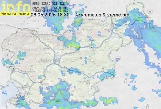 Radarska karta padavin