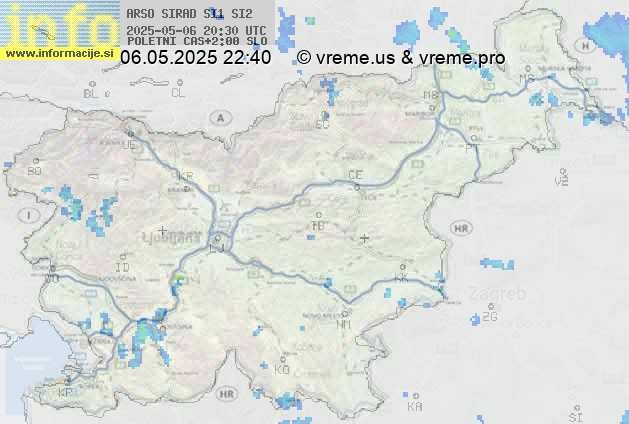 Radarska karta padavin