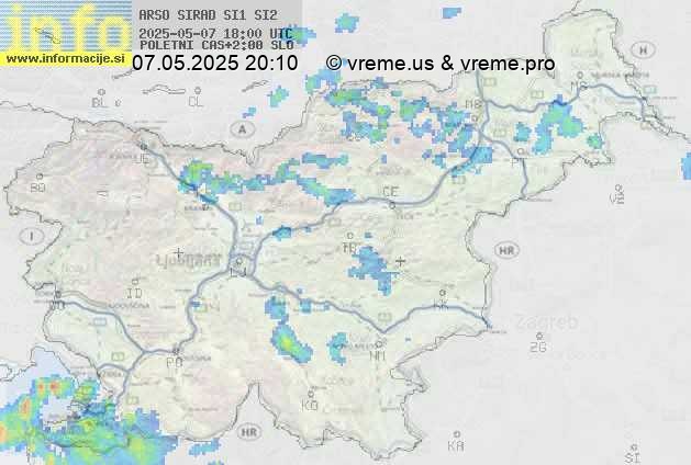 Radarska karta padavin