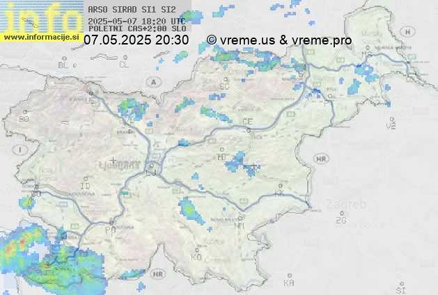 Radarska karta padavin