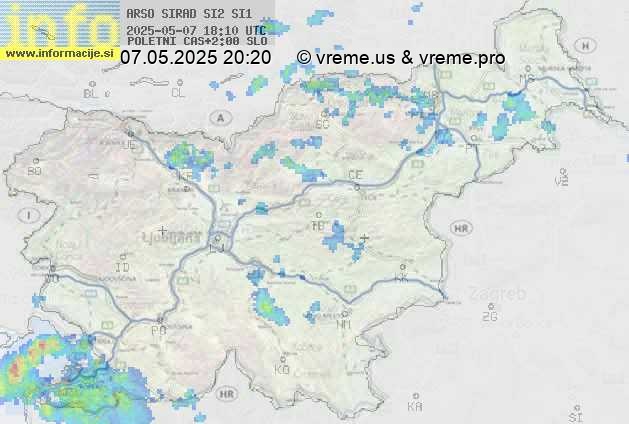 Radarska karta padavin