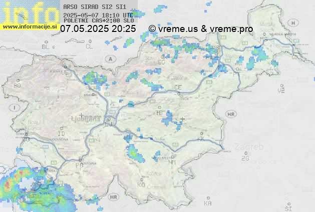 Radarska karta padavin