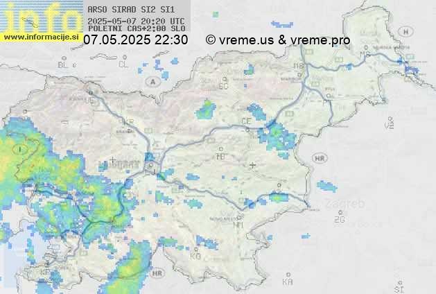 Radarska karta padavin
