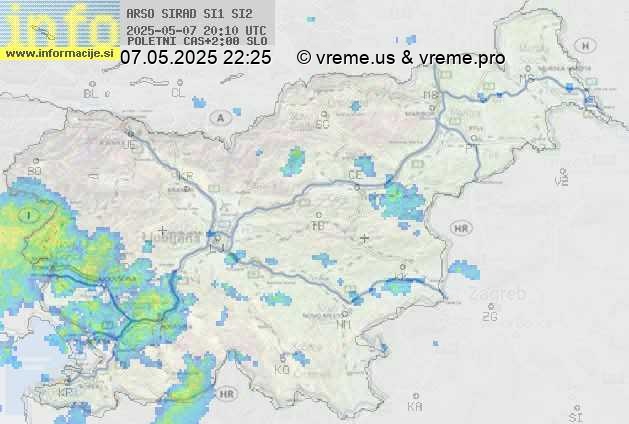Radarska karta padavin