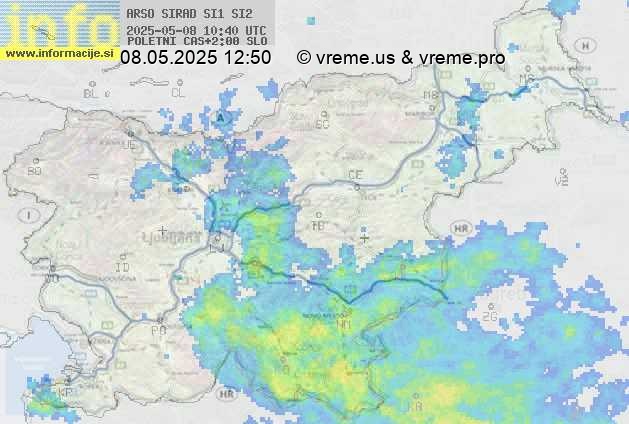 Radarska karta padavin