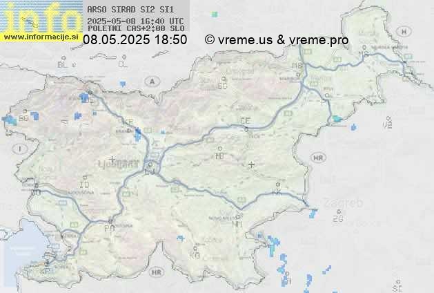Radarska karta padavin