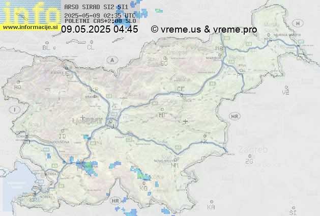 Radarska karta padavin