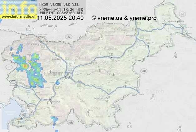 Radarska karta padavin