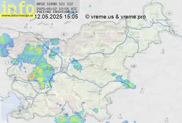 Radarska karta padavin