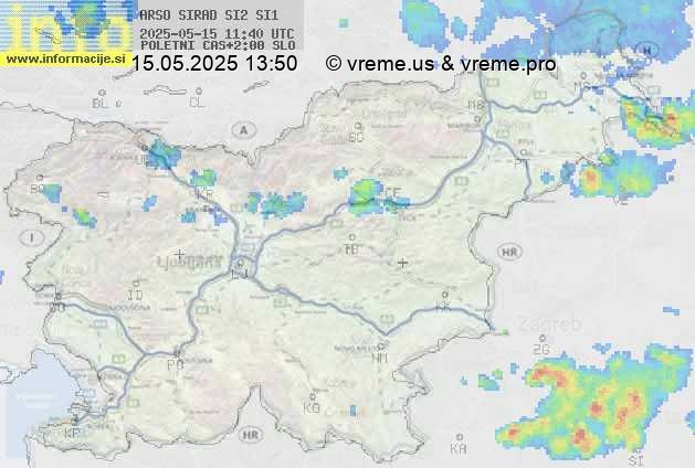 Radarska karta padavin