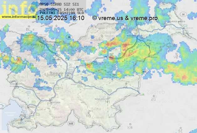 Radarska karta padavin