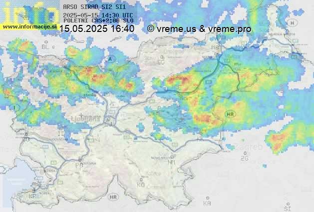 Radarska karta padavin