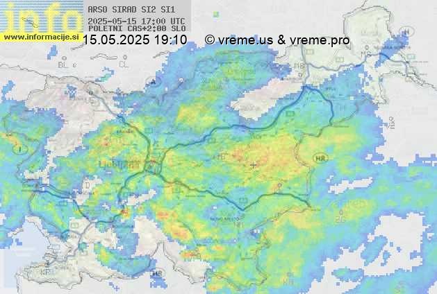 Radarska karta padavin