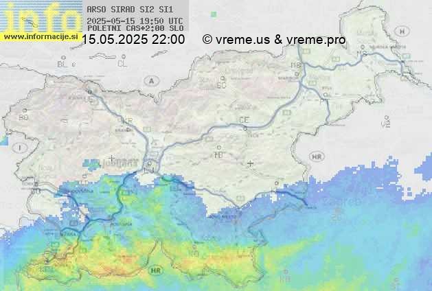 Radarska karta padavin