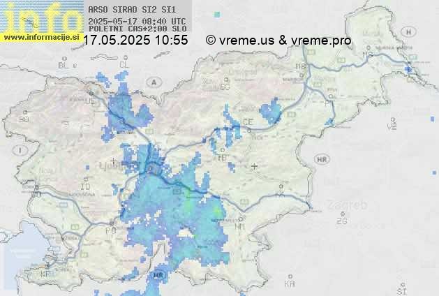 Radarska karta padavin