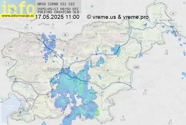 Radarska karta padavin
