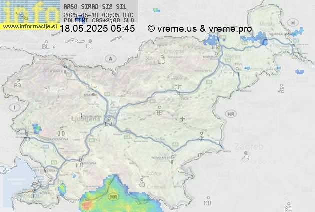 Radarska karta padavin