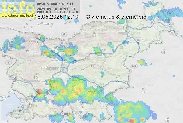 Radarska karta padavin