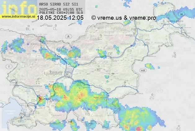 Radarska karta padavin