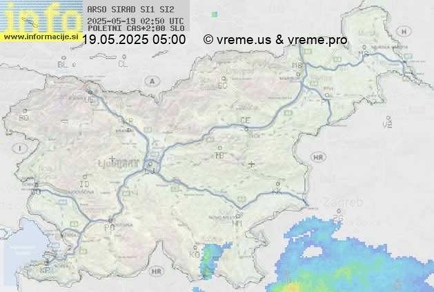 Radarska karta padavin