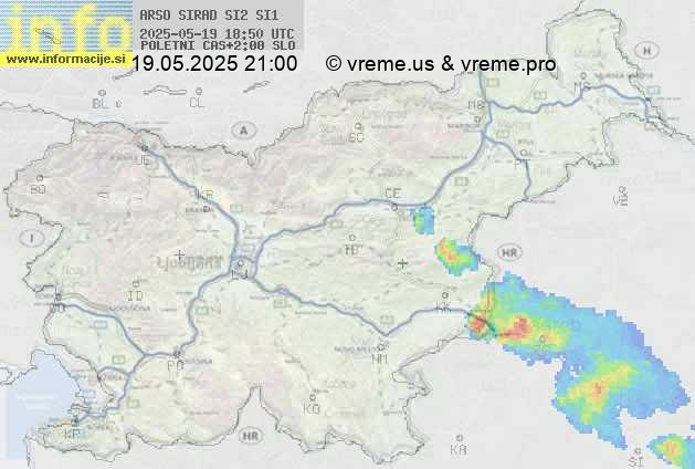 Radarska karta padavin