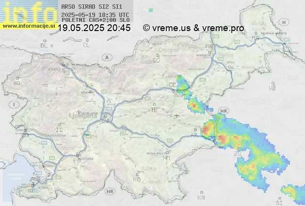 Radarska karta padavin