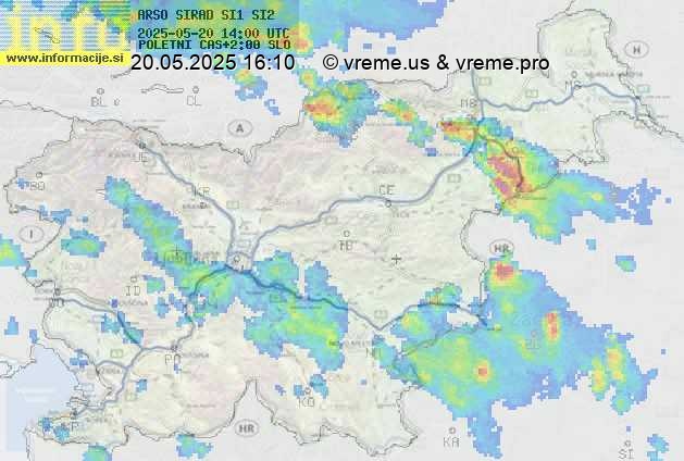 Radarska karta padavin