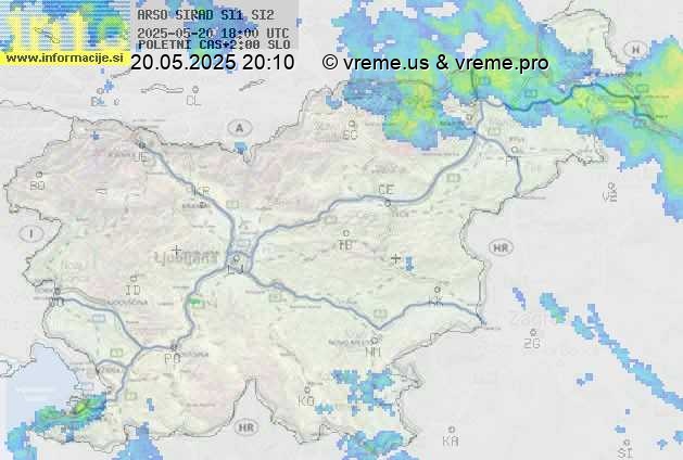 Radarska karta padavin