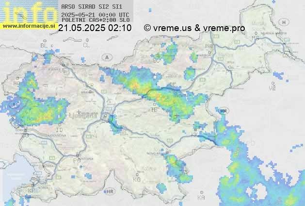 Radarska karta padavin