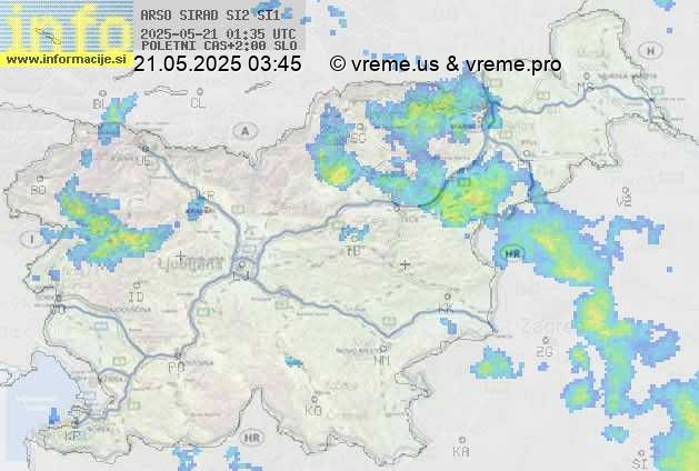 Radarska karta padavin