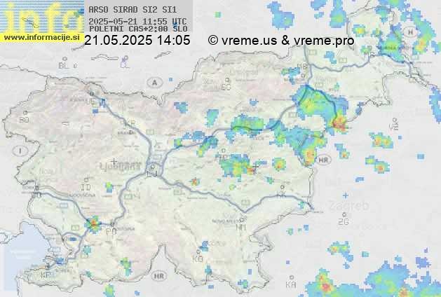 Radarska karta padavin