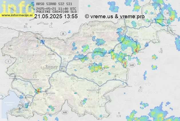 Radarska karta padavin